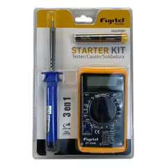 FUJITEL - Kit Soldadura 3 En 1 Tester, Cautín 30w Y Soldadura