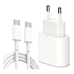 GENERICO - Cargador Apple USB-C 35W Con Cable C a C iphone 15 16 17