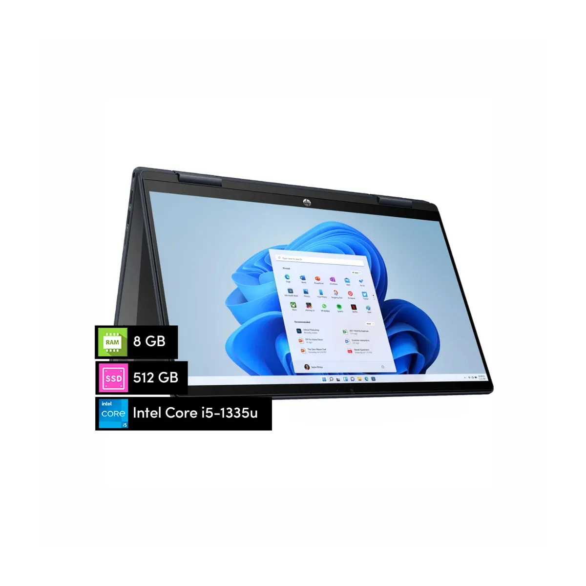 HP - Notebook X360 HP Pavilion Core i5 8GB 512GB SSD 14' FHD Táctil W11