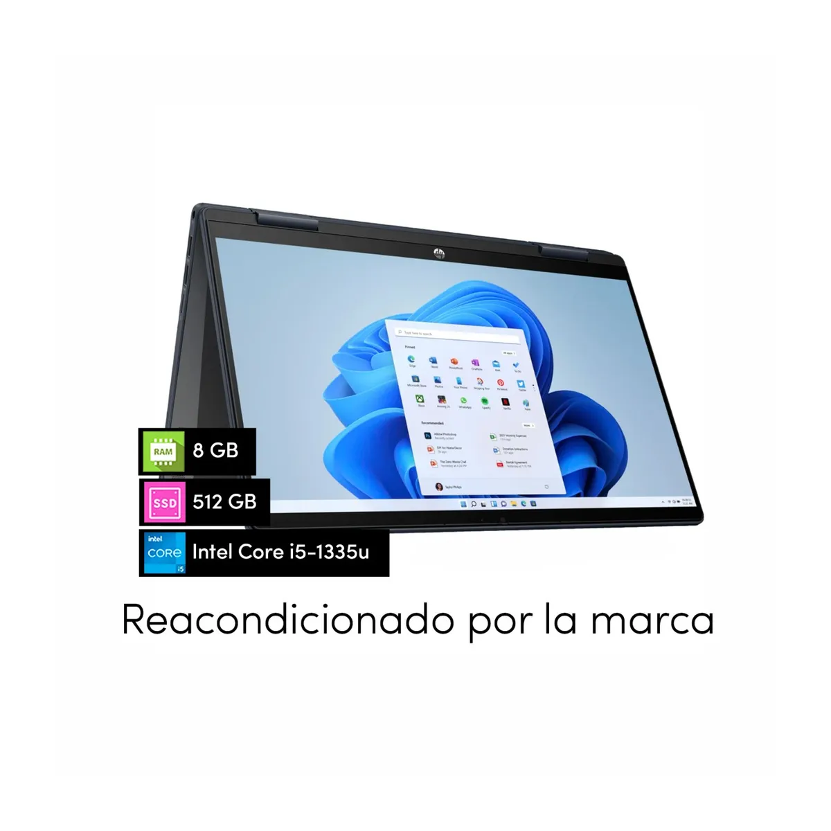 HP - Notebook X360 HP Pavilion Core i5 8GB 512GB SSD 14' FHD Táctil W11
