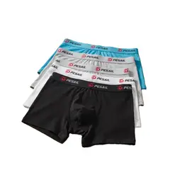 GENERICO - 12 Boxer Liso Para Hombre De Algodon - Colores Surtidos - Docena