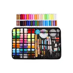 GENERICO - Set de Coser Kit de Costura Costurero de 200 Accesorios Variados con Estuche Negro