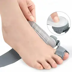 GENERICO - Corrector de Juanetes Ajustable con Férula para Único Pie Alivio de Dolor Corrector Ortopédico Gris