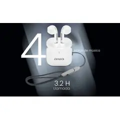 AIWA - Audífono Inalámbrico Táctil Con Función Tws Aw-twsg100w Blanco