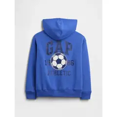 GAP - Polerón Niño Logo Con Gorro Azul Fútbol