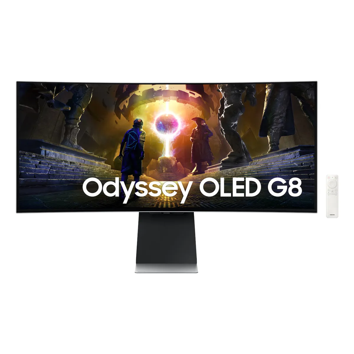 SAMSUNG - Samsung Odyssey OLED G8 G85SD Monitor Gamer Curvo 34”, UWQHD OLED, 175Hz, 0.03ms, HDMI 2.1, Smart TV