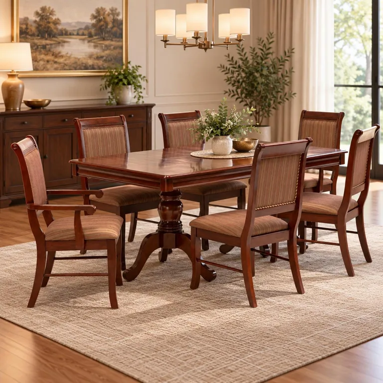 Juego Comedor New Atri C/Ext Mesa/4 Sillas/2 Sitiales