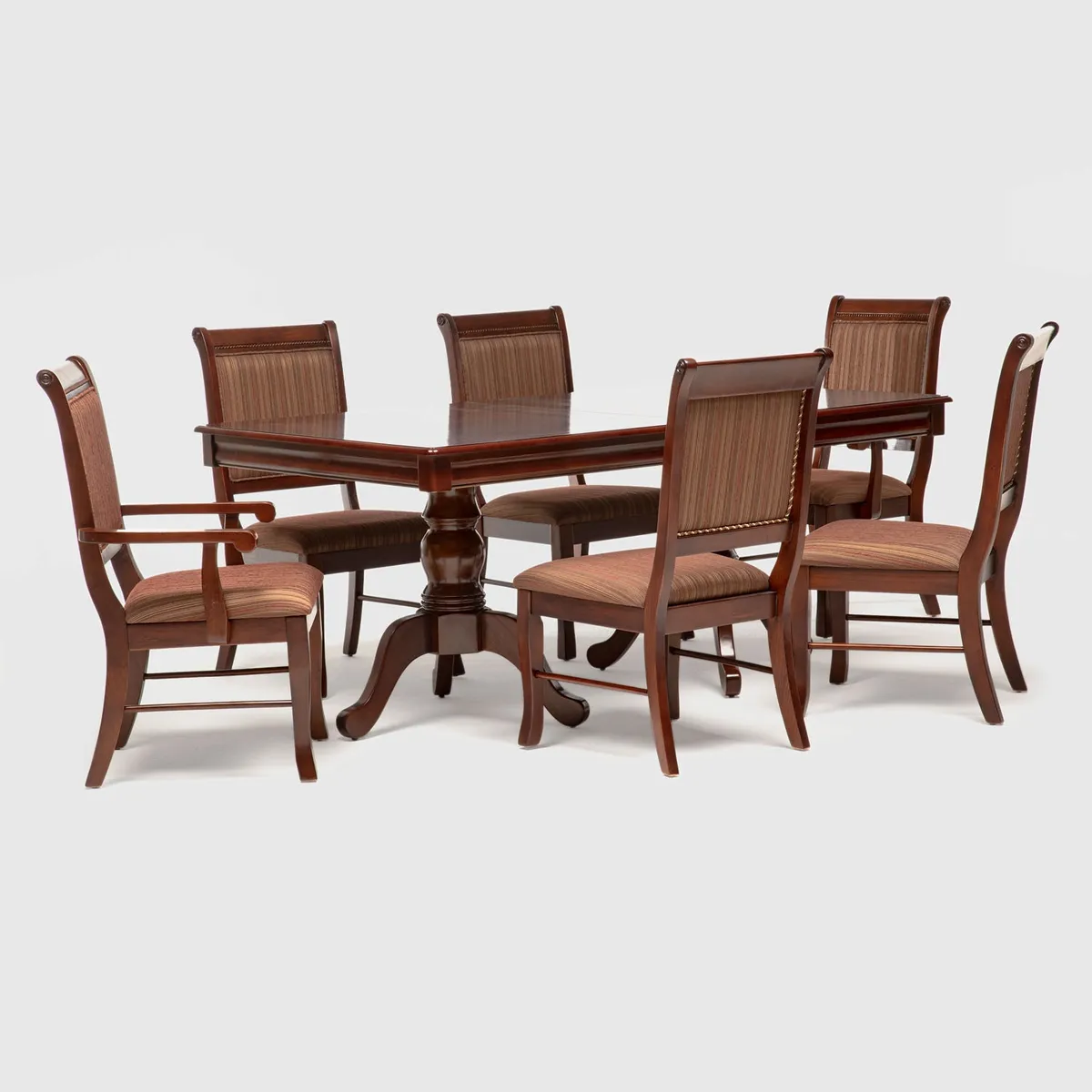 DANIELS - Juego Comedor New Atri C/Ext Mesa/6 Sillas/2 Sitiales Daniels