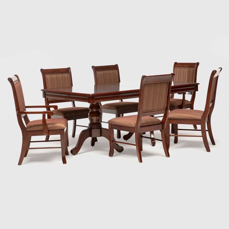 DANIELS - Juego De Comedor Atri C/ Ext 4 Sillas + 2 Sitiales Daniels
