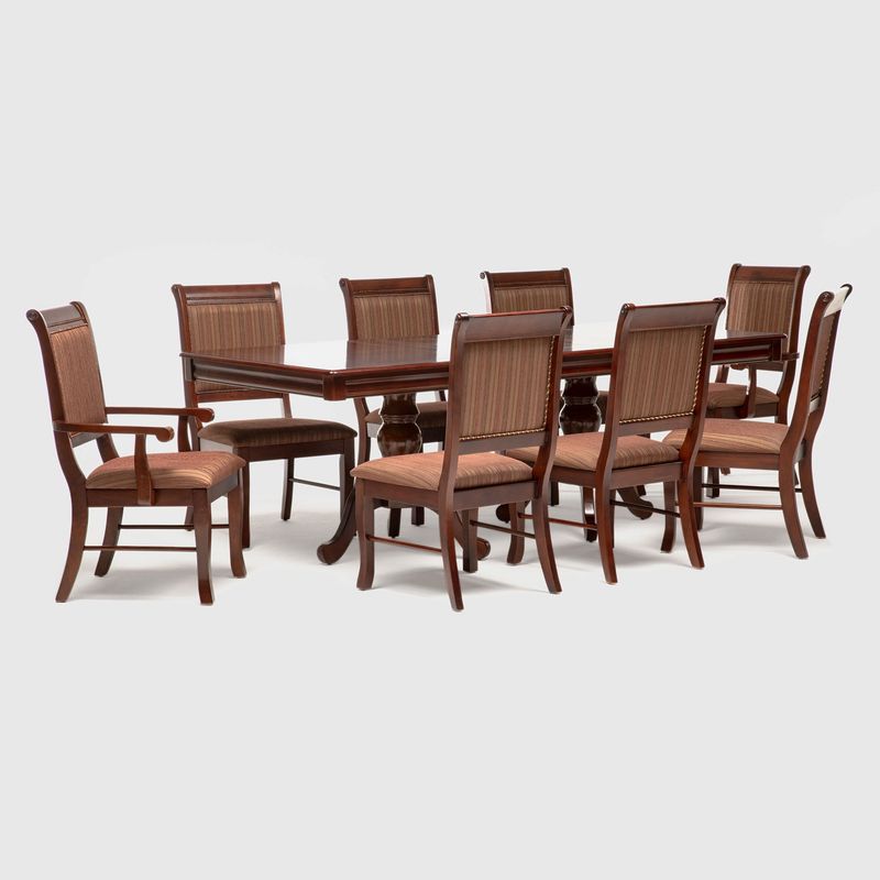 DANIELS - Juego De Comedor Atri C/ Ext 6 Sillas + 2 Sitiales Daniels