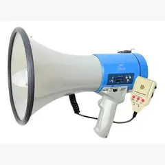 MLAB - Megafono Recargable 30w Sirena Graba Voz Recargable Blanco 10015 2rl Potencia Megafono Altavoz