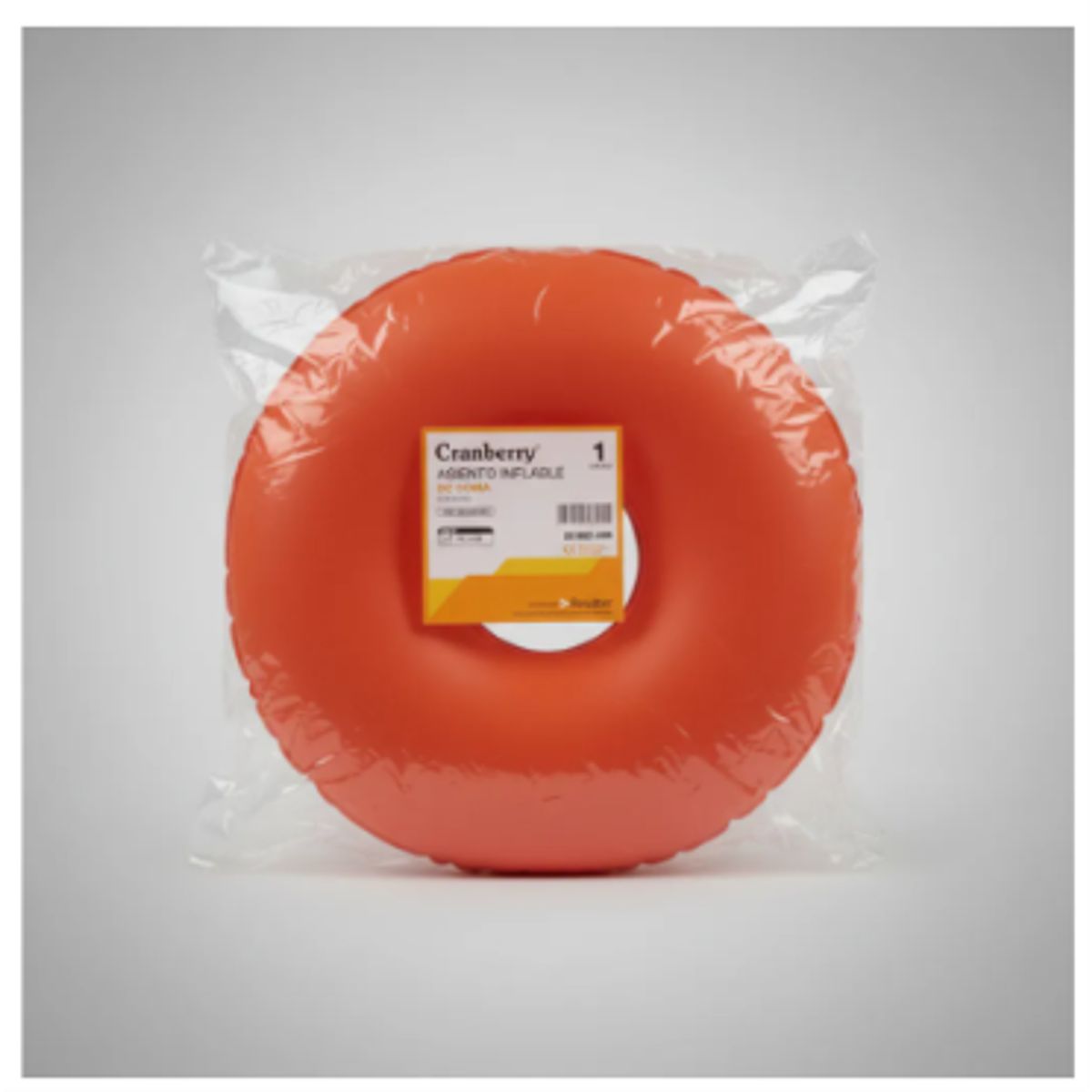 CRANBERRY - Cojín Asiento Inflable Antiescaras Tipo Dona Cranberry