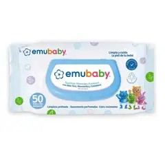 EMUBABY - Toallas Húmedas con Tapa x 50 unidades