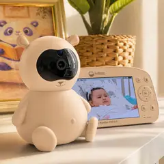 SOYMOMO - Monitor Bebé Baby Monitor Pro 2.0 Cámara Pantalla 5” Beige