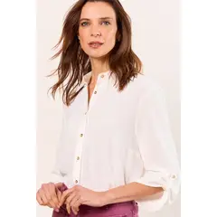 MA GRIFFE - Blusas Manga Larga Mujer Blanco