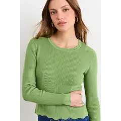 IO - Sweater Mujer Verde Oliva