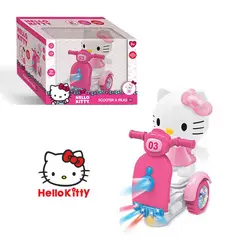HELLO KITTY - MOTOCICLETA CON LUZ Y MUSICA