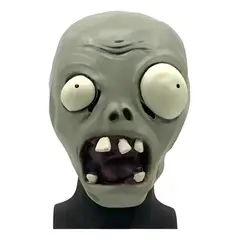 GENERICO - Máscara Látex Zombie Planta Vs Zombie Halloween 30cm Cosplay Verde Zombie
