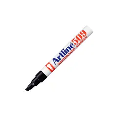 ARTLINE - Plumón Pizarra 509 Recargable Punta Biselada Negro