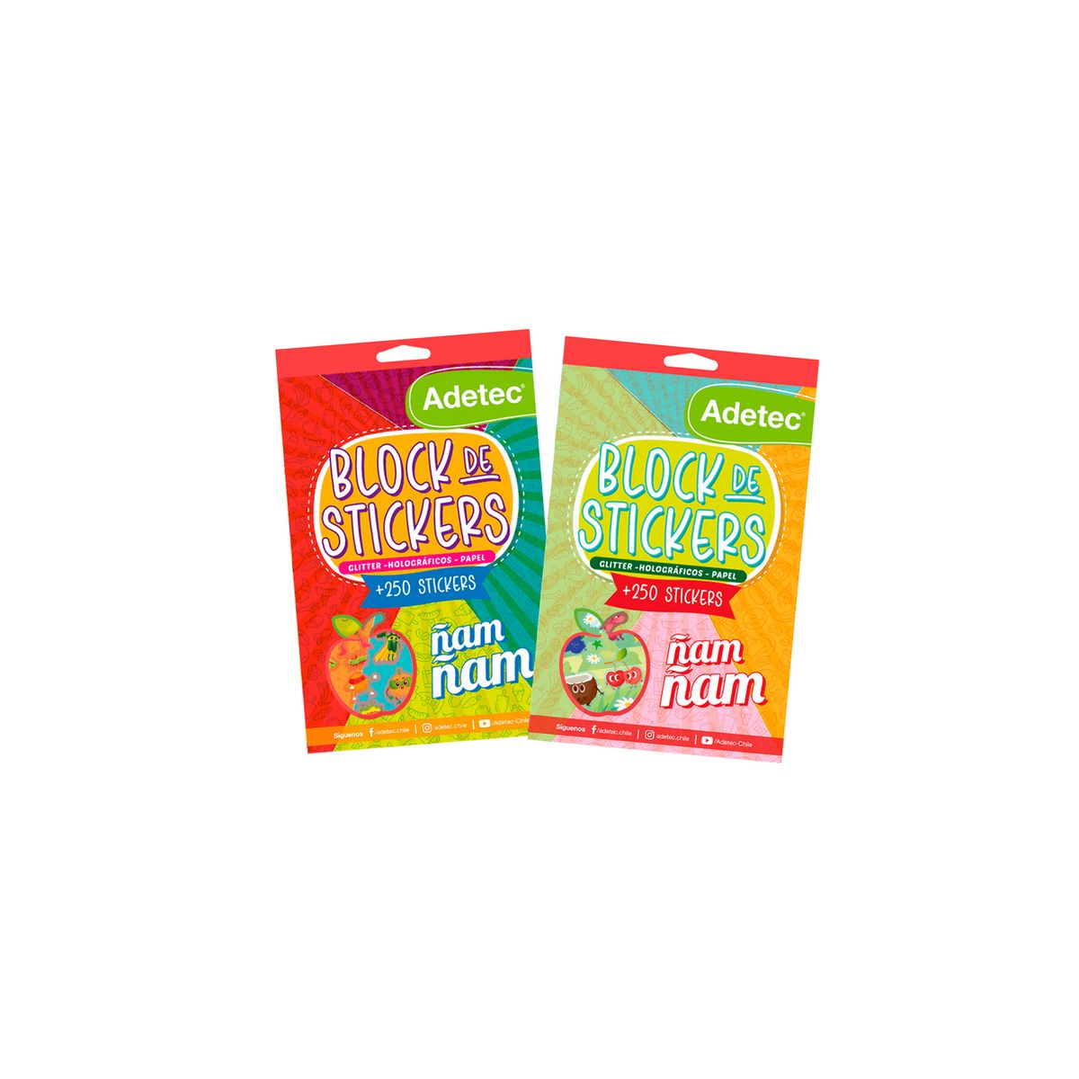 ADETEC - Block de Figuras Adetec glitter y Holográficos 15 cm 24 cm Multicolor