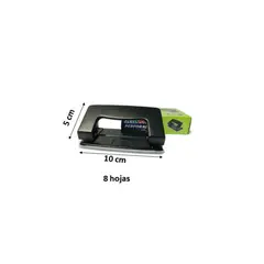 SELLOFFICE - Perforador S-500 8 Hojas Negro