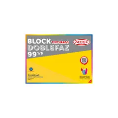 ARTEL - Block de Dibujo 99 18 Doble Faz Texturado 20 Hojas