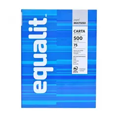 EQUALIT - Papel Fotocopia Multiuso Carta 500 Hojas