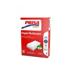 PRISA - Papel Fotocopia A4 75 g 500 Hojas