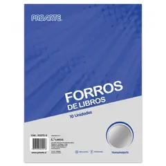 PROARTE - Forro para Libro Transparente 10 Unidades