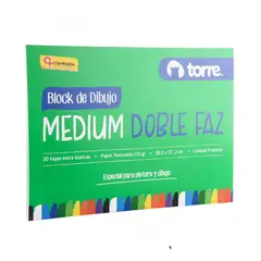 TORRE - Block Dibujo Medium Doble Faz 20 Hojas