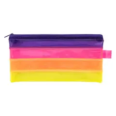 ADIX - Estuche Escolar Multicolor 11 x 22 Cm
