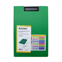 ADETEC - Tabla Apretapapel Doble Oficio Verde