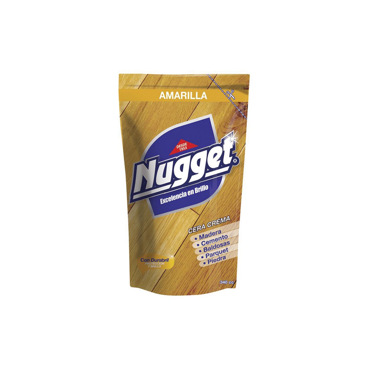 NUGGET - Cera en Crema Nugget Doypack 340 g Natural Amarillo