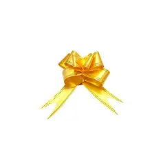FECO - Cinta de Regalo Moño 28X47 mm Dorado Dorado 10 Unidades