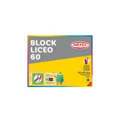 ARTEL - Block de Dibujo Liceo 60 20 Hojas