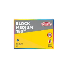 ARTEL - Block de Dibujo 180 18 Medium 20 Hojas