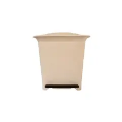 GENERICO - Papelero Macasi Rectangular con Pedal 20 L Blanco