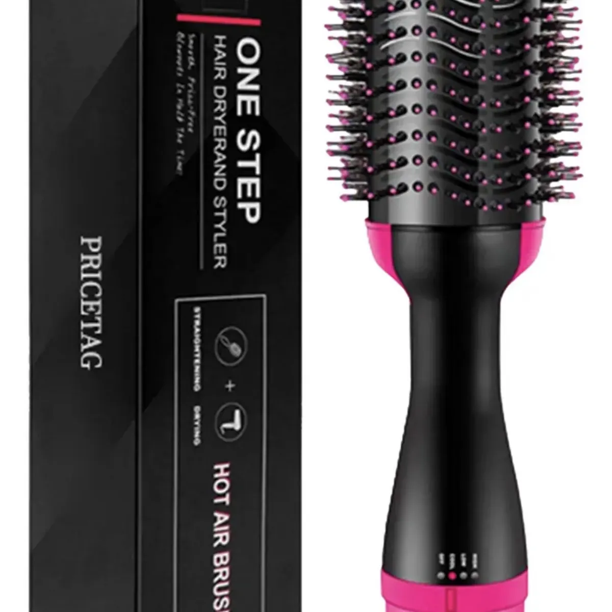 GENER - Cepillo Secador One Step 360° 4 En 1 Voluminizador 1200W Ion Frizz