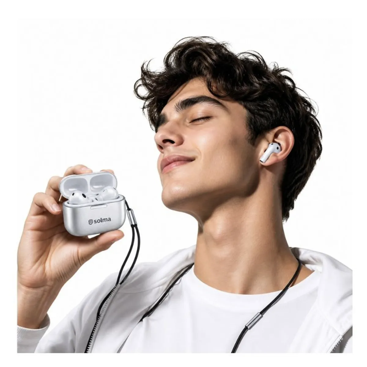 SOLMA - Audifonos Bluetooth compatible con air po 4rta Gen + Funda