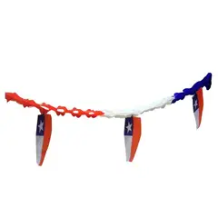 BIG PARTY - PACK X 4 GUIRNALDA DICIOCHERA TREBOL CON BANDERAS 200 CM
