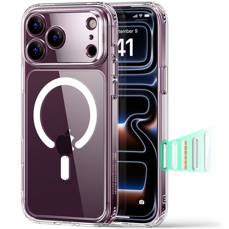 Carcasa Compatible con iPhone 18 Pro Classic Hybrid Transparente