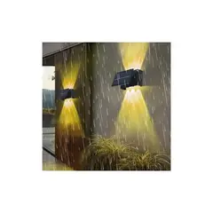 GENERICO - Pack 3 Lampara Aplique Solar De Pared Con Panel Lampara Decorativa