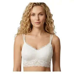 LOOK SHOP - Bralet. Top Elasticado Mujer. Sostén Peto Sujetador Encaje 605