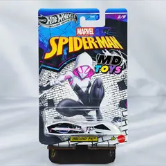 MATTEL - Ground FX Ghost SpiderGwen - Auto Hotwheels Silver Series 2/5 Marvel Spiderman