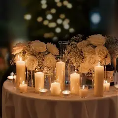RESERVED - 8PCS*5*15CM aroma jazmín Velas ambientales Blanco puro perfecta para bodas veladas fiestas hogar