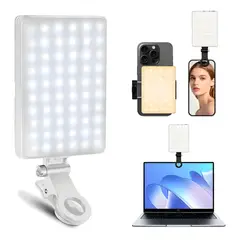 MUSHOVI - Luz De Video Camara Lampara Con Clip Foco Led Tipo Neewer Color Blanco