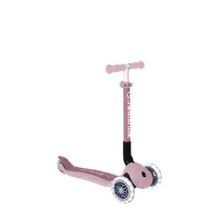 GLOBBER - Scooter Infantil 3 Ruedas Ecológico Plegable con Luces Berry