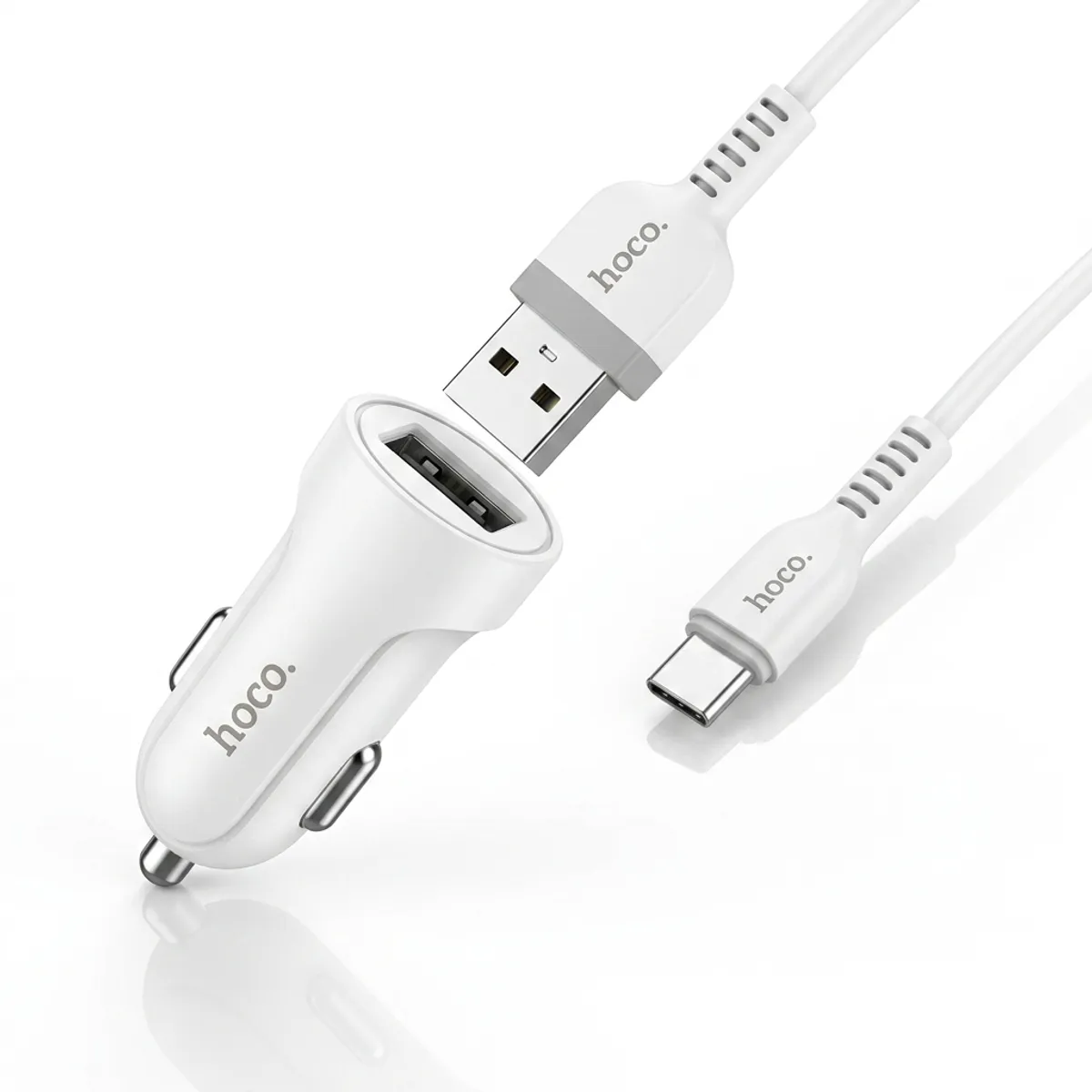 HOCO - Cargador de Auto Hoco Z2 USB – 1.5A – Blanco