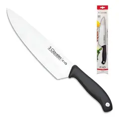 3 CLAVELES - Cuchillo de cocinero modelo Evo 20 cms 1357 negro