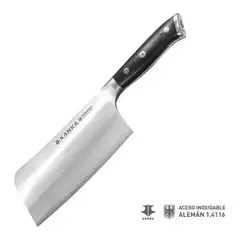 KANKA - Cuchillo hacha profesional de acero alemán negro